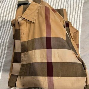 Burberry Brit Checkered Shirt in Tan and Black